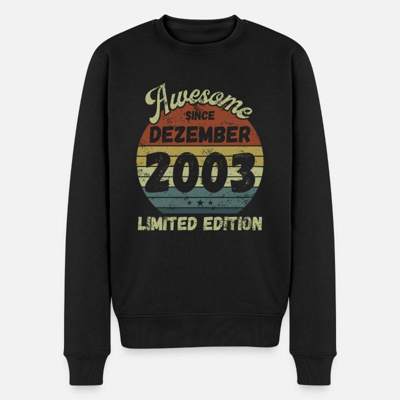 Génial depuis décembre 2003 - Anniversaire - Pull Premium bio Homme - noir
