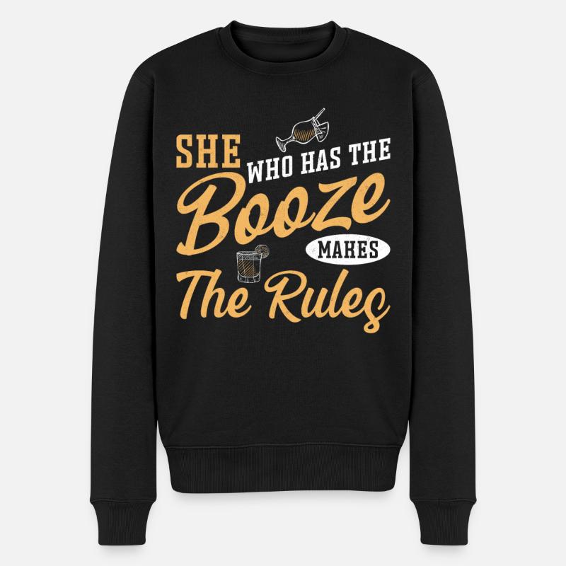 Bartender Mixologist She Who Has - Männer Premium Bio Pullover - Schwarz