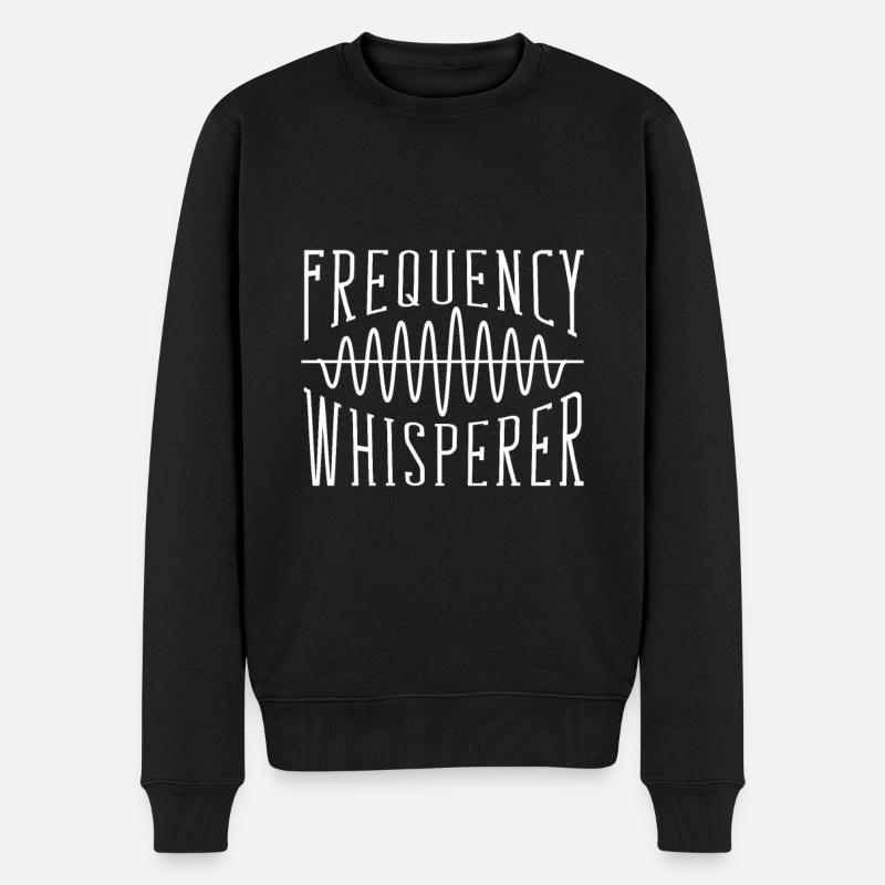 Frequenzflüsterer - Tontechniker - Männer Premium Bio Pullover - Schwarz