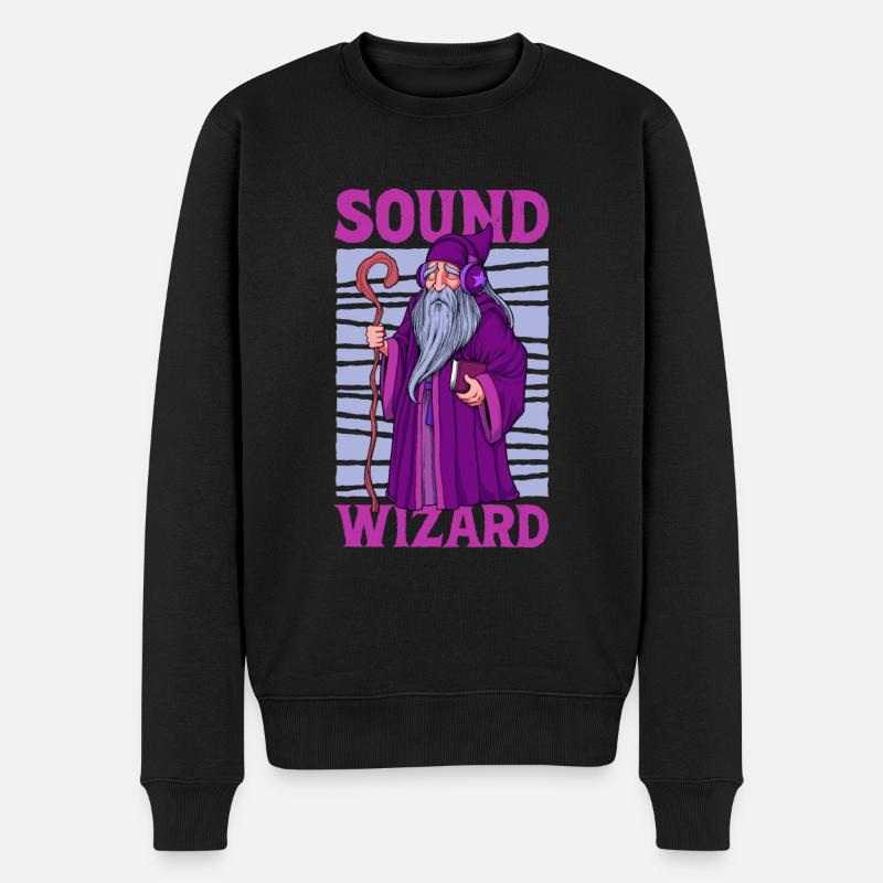 Sound Wizard - Ingénieur du son - Pull Premium bio Homme - noir