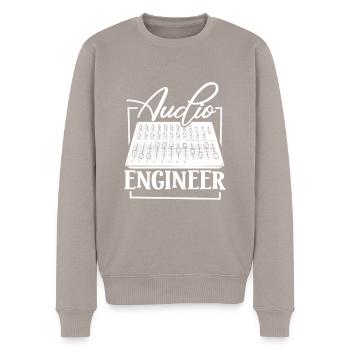 Sound Engineer - Audio Engineer - Men's Premium Organic Jumper - taupe - Front - Nico (187cm)
