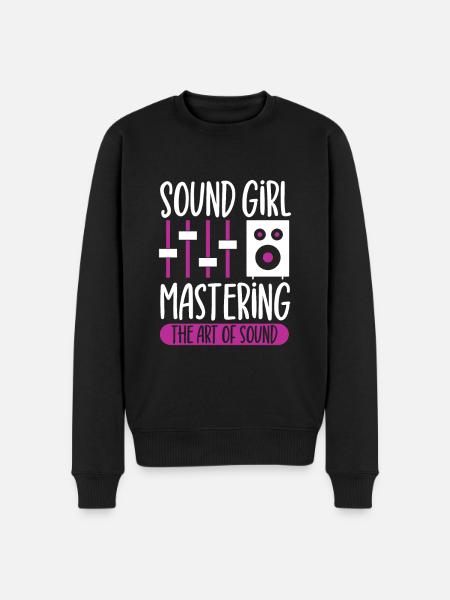 Sound Girl - Sound Engineer - Men's Premium Organic Jumper - black