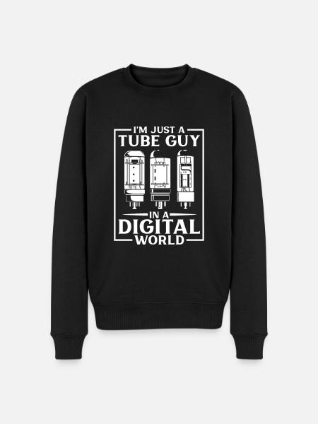 Tube Guy - Tube forstærker - Økologisk premium-sweatshirt til mænd - sort