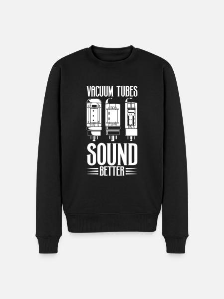 Vacuum tubes sound better - tube amplifiers - Men's Premium Organic Jumper - black