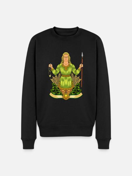 God of Celtic Mythology - Lugh - Men's Premium Organic Jumper - black