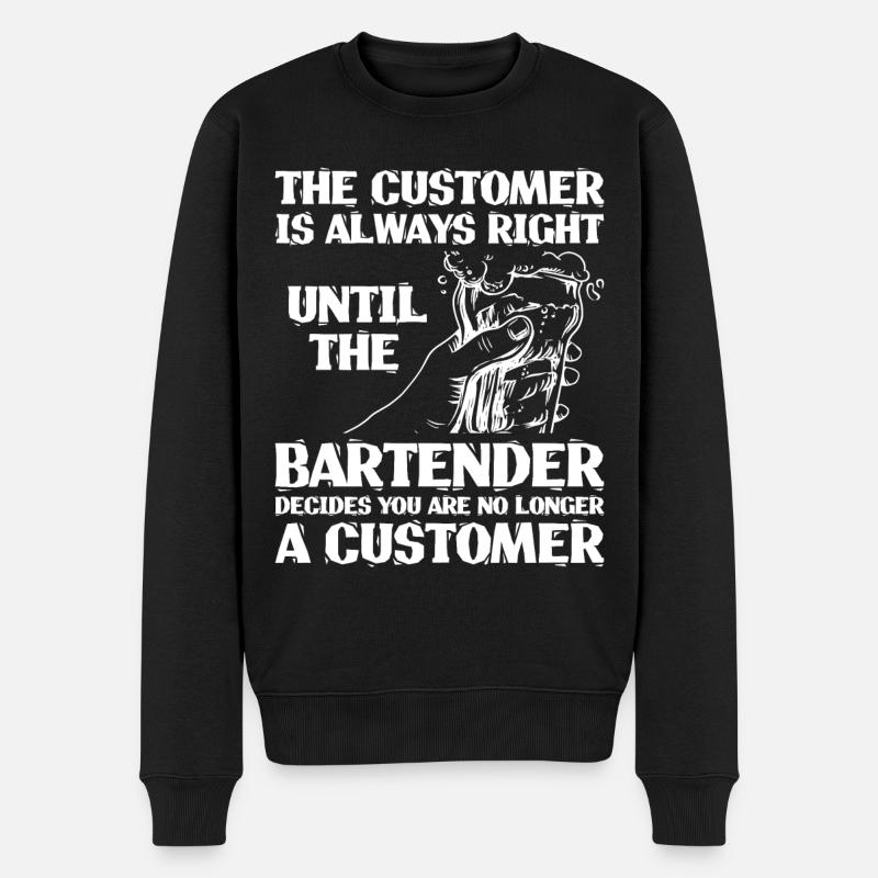Barman Mixologue Le Client - Pull Premium bio Homme - noir