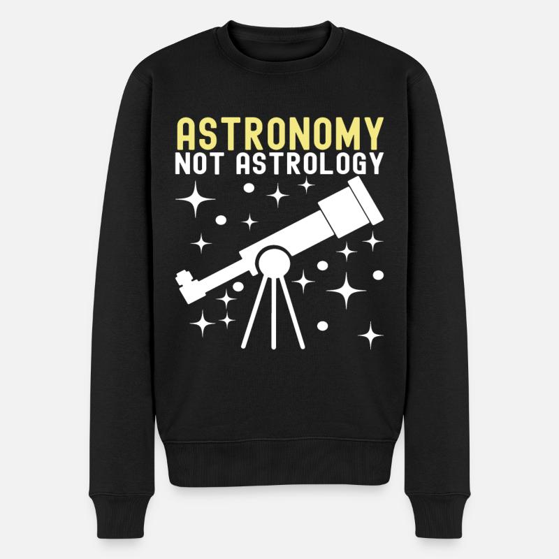 Atronome Astronomie - Männer Premium Bio Pullover - Schwarz