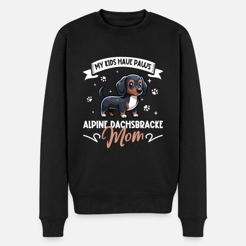 Teckel alpin Mama - Pull Premium bio Homme - noir