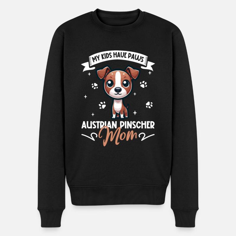 Maman Pinscher autrichienne - Pull Premium bio Homme - noir