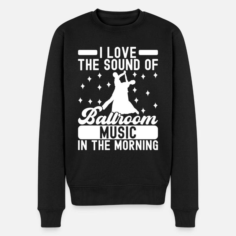 Ballsaal Tanz Ballsaaltänzer Gesellschaftstänzer - Männer Premium Bio Pullover - Schwarz