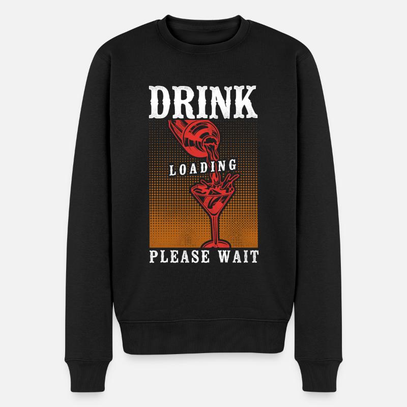 Bartender Mixologist Drink Loading - Männer Premium Bio Pullover - Schwarz