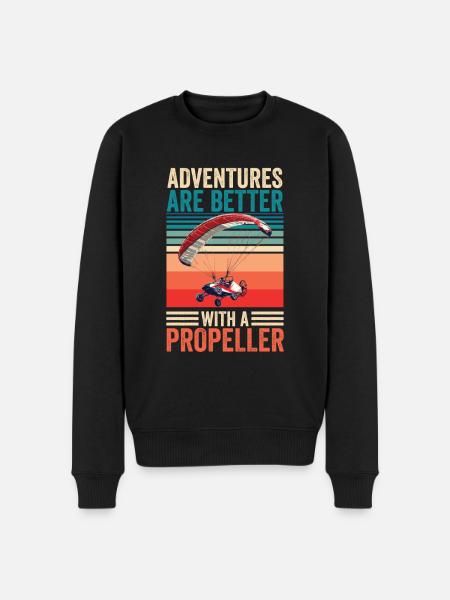 Paramoteur paramoteur - Pull Premium bio Homme - noir