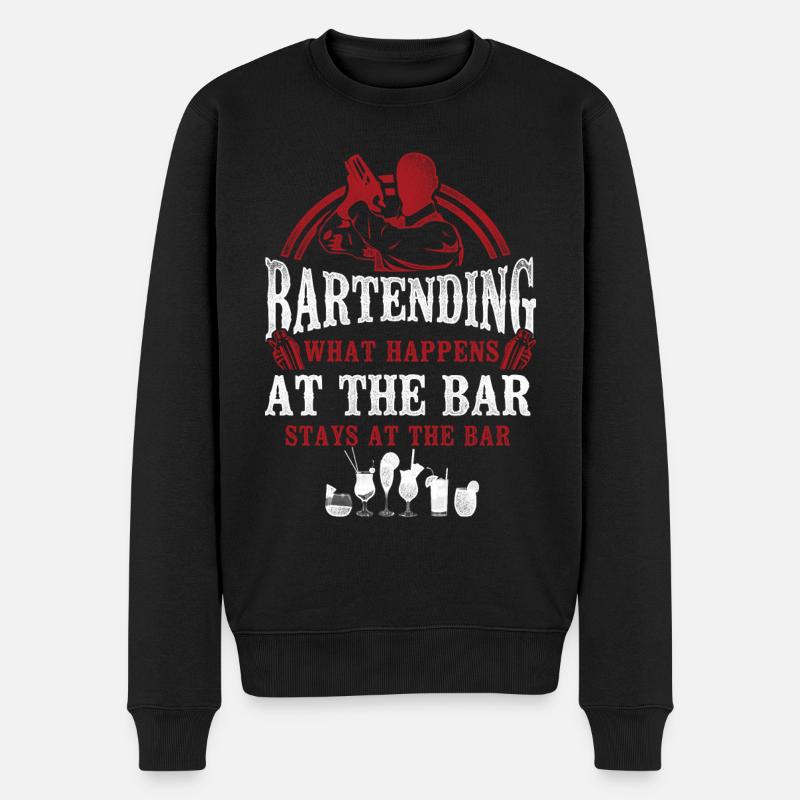 Bartender Mixologist Bartending - Men's Premium Organic Jumper - black