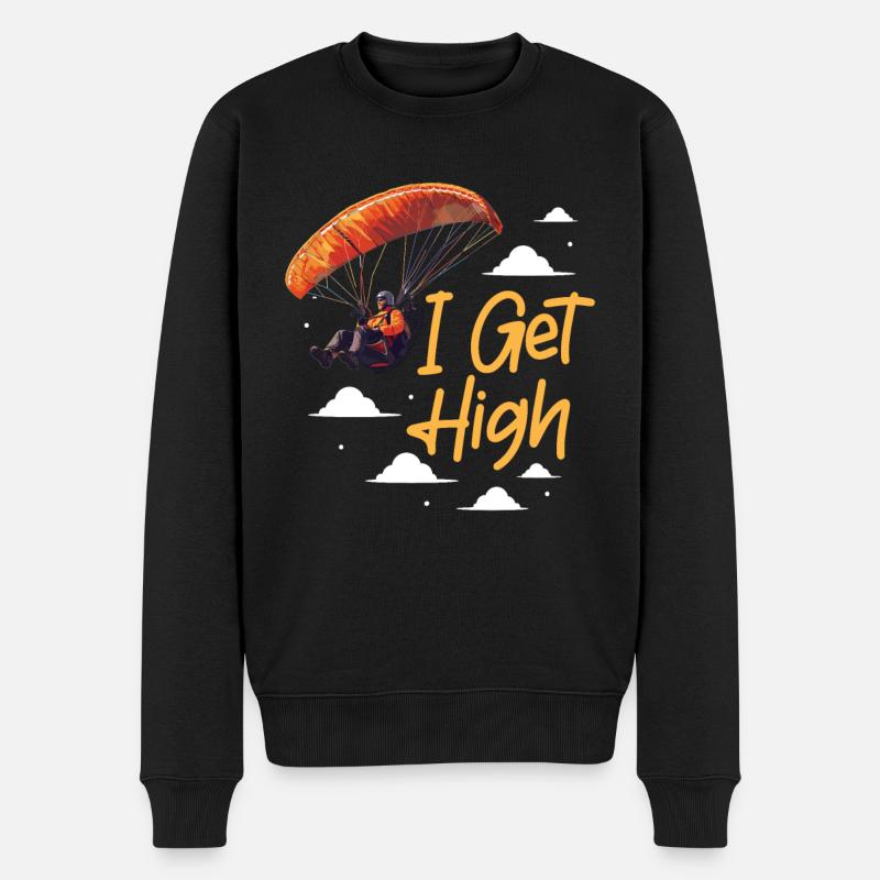 Paramoteur Paramoteur - Pull Premium bio Homme - noir