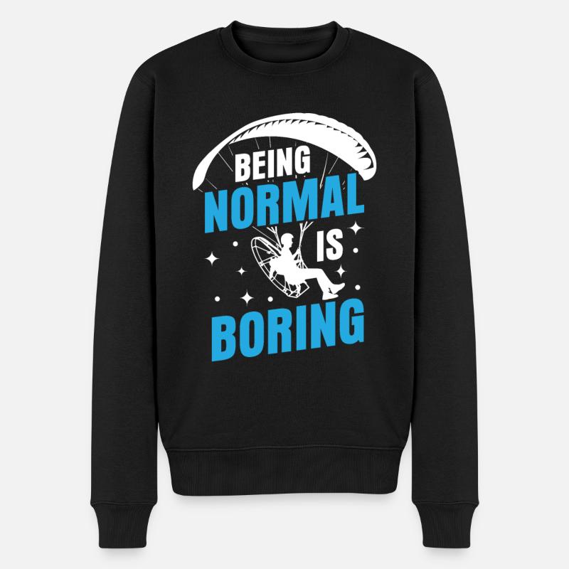 Paramoteur Paramoteur - Pull Premium bio Homme - noir