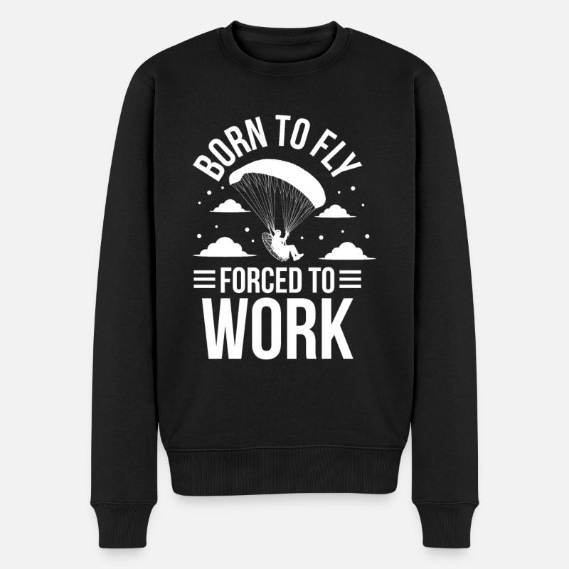 Paramoteur Paramoteur - Pull Premium bio Homme - noir