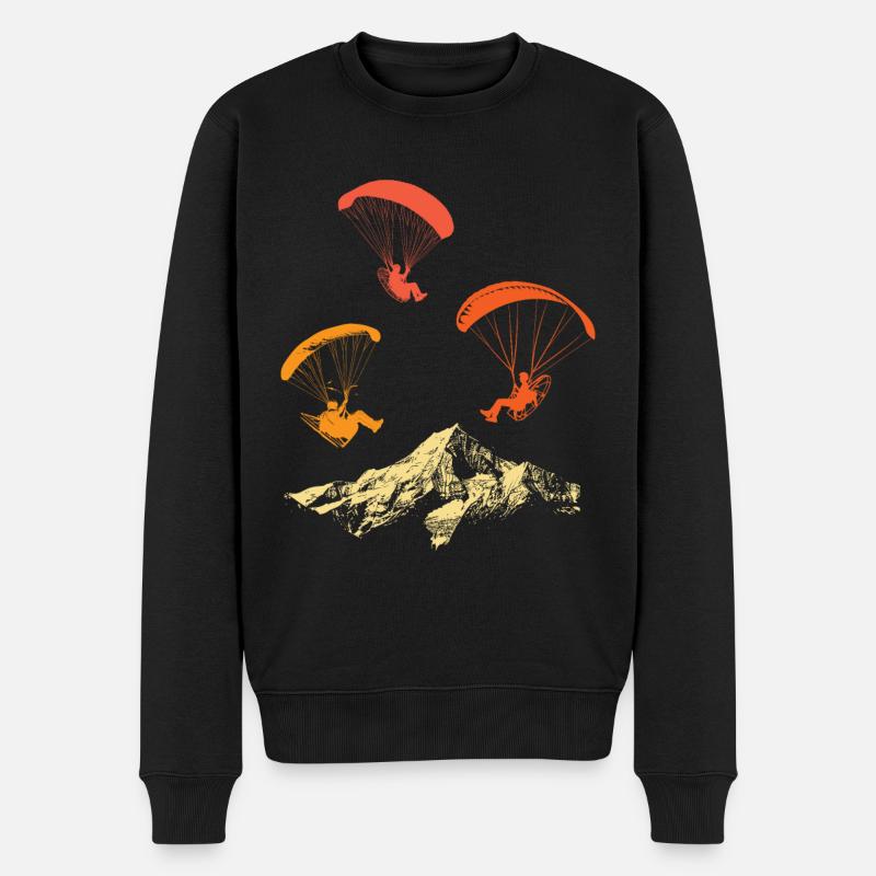 Paramoteur Paramoteur - Pull Premium bio Homme - noir