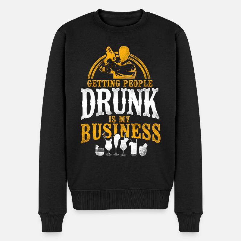 Barman Mixologue Obtenir - Pull Premium bio Homme - noir
