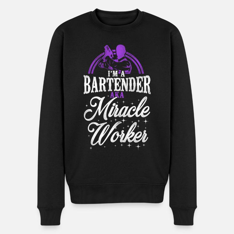 Barman Mixologue Barman - Pull Premium bio Homme - noir