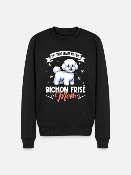 Bichon Frisé Mama - Men's Premium Organic Jumper - black