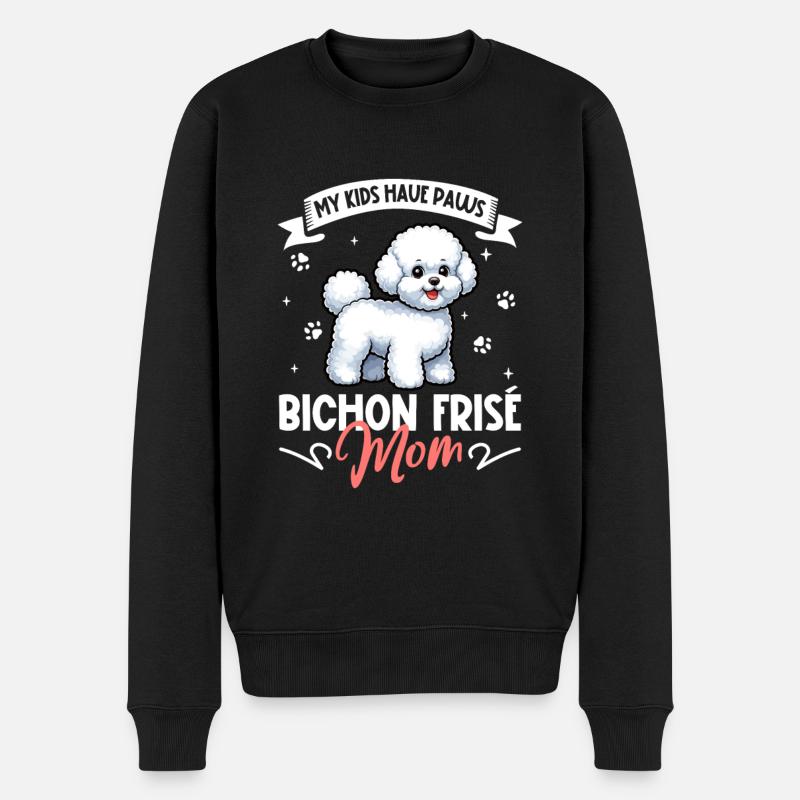 Bichon Frisé Mama - Men's Premium Organic Jumper - black