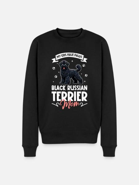 Black Russian Terrier Mom - Men's Premium Organic Jumper - black