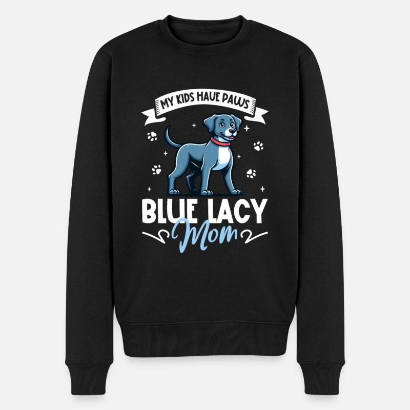 Blue Lacy Mama - Men's Premium Organic Jumper - black