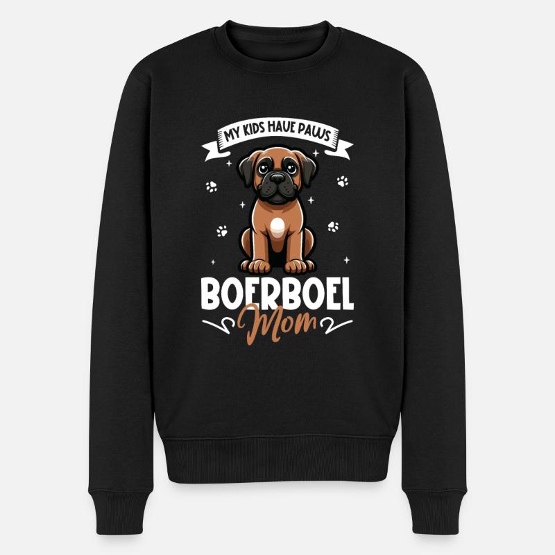 Boerboel Mom - Men's Premium Organic Jumper - black