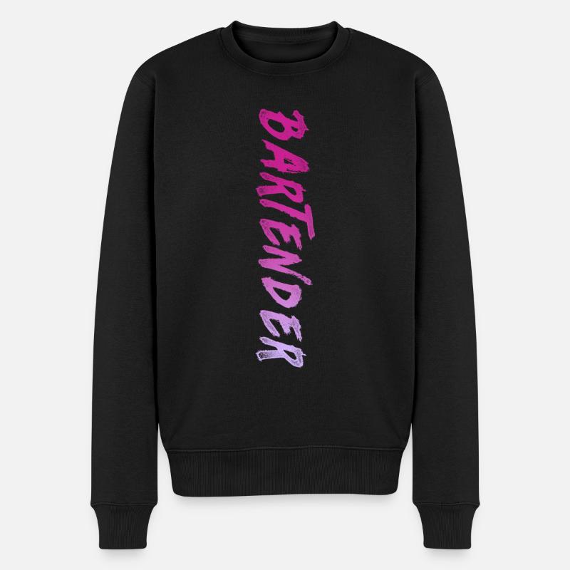 Bartender Mixologist Bartender - Männer Premium Bio Pullover - Schwarz