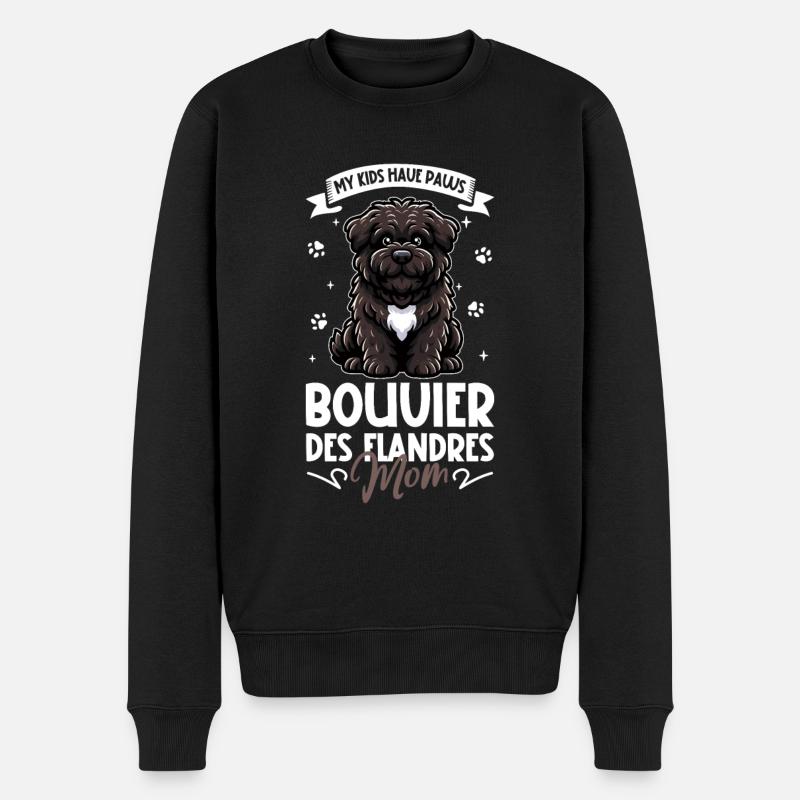 Bouvier des Flandres Mama - Pull Premium bio Homme - noir