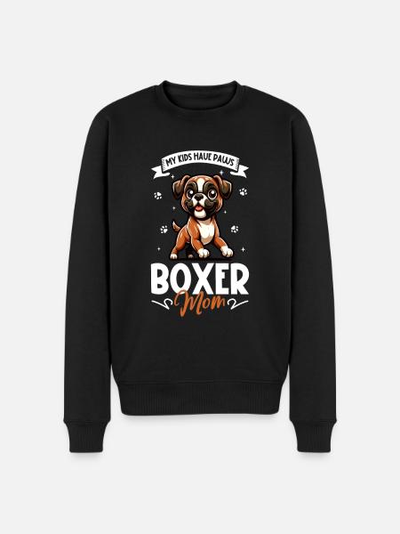 Maman boxeuse - Pull Premium bio Homme - noir