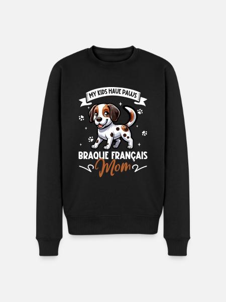 Braque Français Mama - Men's Premium Organic Jumper - black