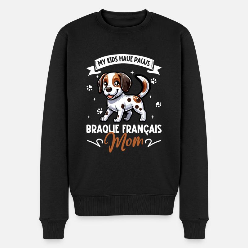 Braque Français Mama - Pull Premium bio Homme - noir