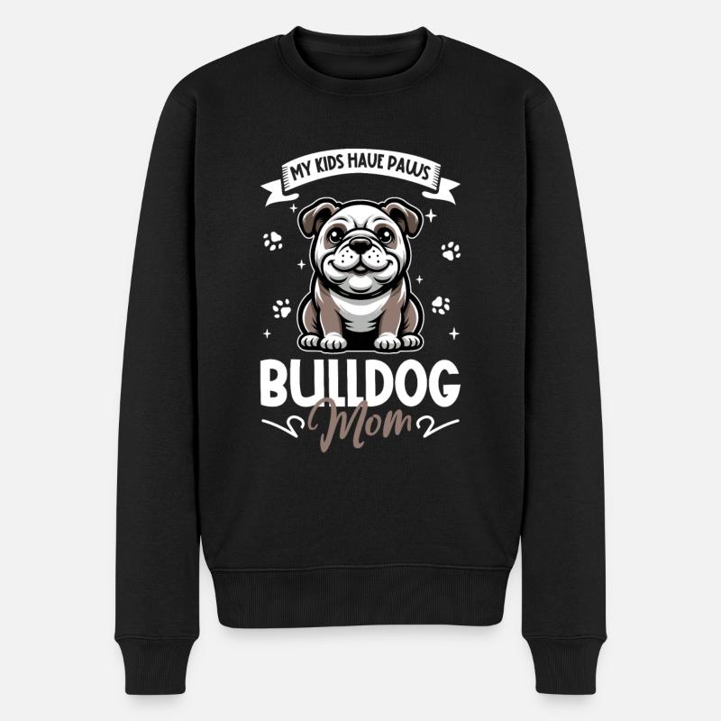 Maman bouledogue - Pull Premium bio Homme - noir