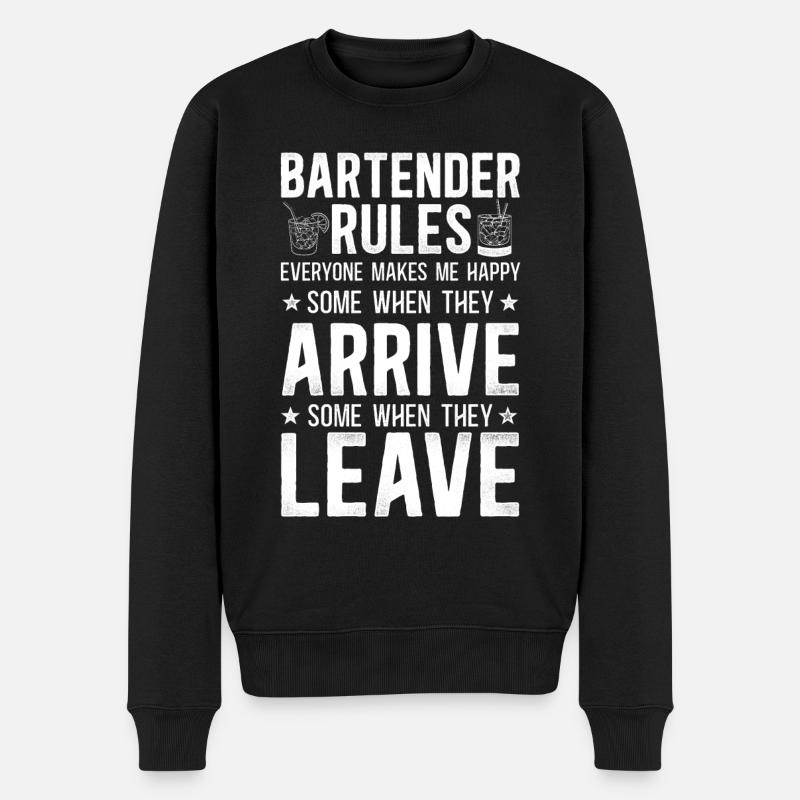 Bartender Mixologist Bartender - Men's Premium Organic Jumper - black