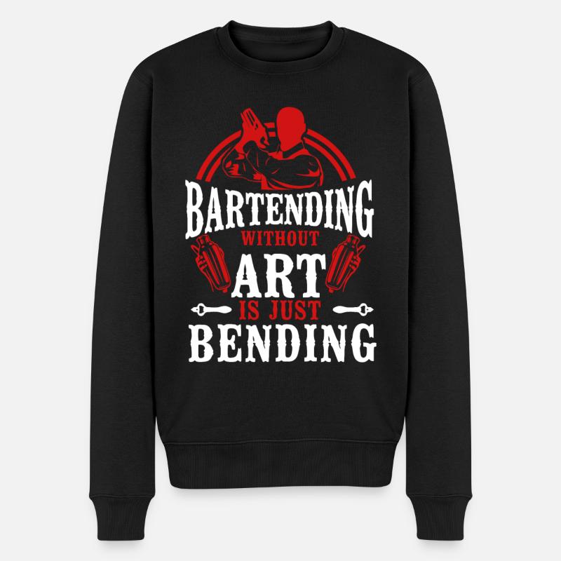 Bartender Mixologist Bartending - Men's Premium Organic Jumper - black