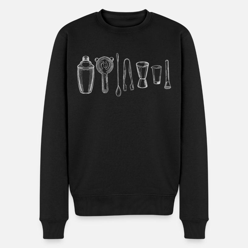 Bartender Mixologist Bartending - Men's Premium Organic Jumper - black