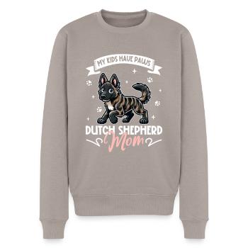 Berger Hollandais Mama - Pull Premium bio Homme - taupe - Devant - Nico (187cm)