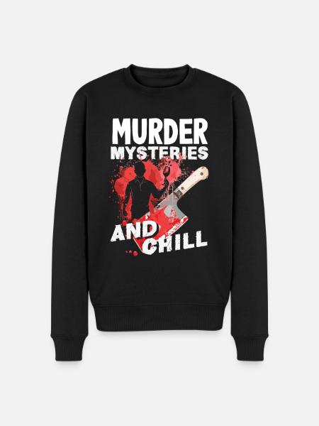 Krimidinner, Krimi-dinner - Männer Premium Bio Pullover - Schwarz