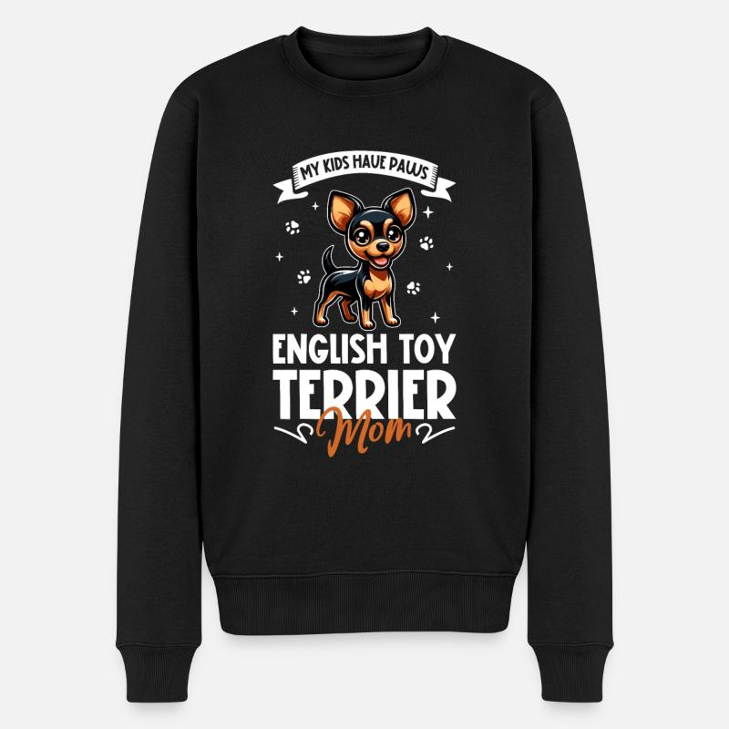 Anglais Toy Terrier Mama - Pull Premium bio Homme - noir