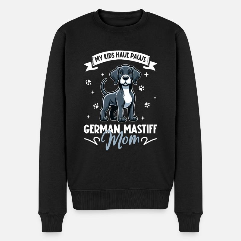 Maman Dogue Allemand - Pull Premium bio Homme - noir