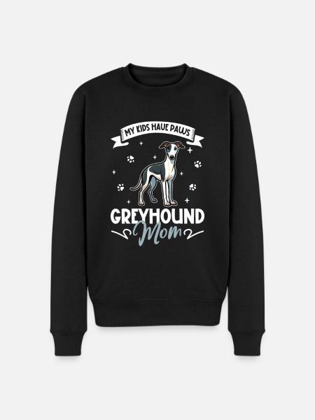 Greyhound Mama - Men's Premium Organic Jumper - black