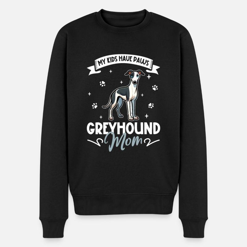 Greyhound Mama - Pull Premium bio Homme - noir