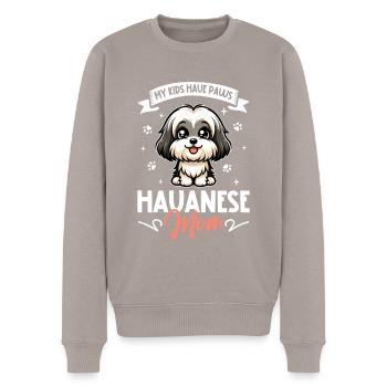 Maman bichonne - Pull Premium bio Homme - taupe - Devant - Nico (187cm)