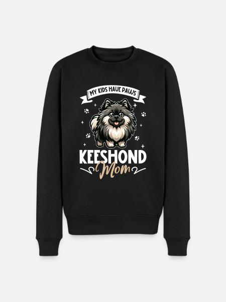 Wolfsspitz Mama - Männer Premium Bio Pullover - Schwarz