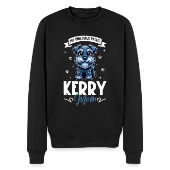 Kerry Blue Terrier Mama - Männer Premium Bio Pullover - Schwarz - Vorne - Nico (187cm)