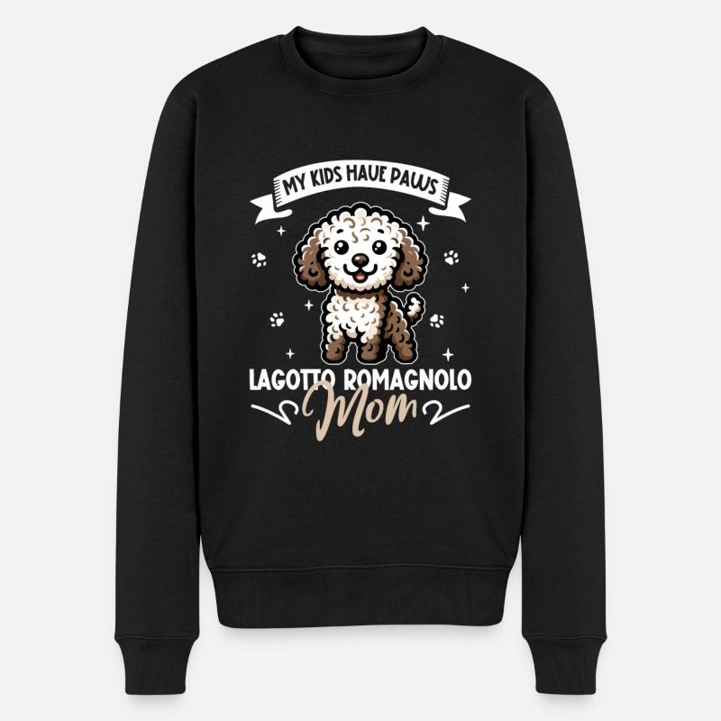 Lagotto Romagnolo Mama - Männer Premium Bio Pullover - Schwarz