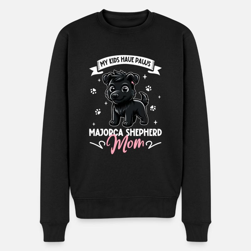 Ca de bestiar Mama - Männer Premium Bio Pullover - Schwarz