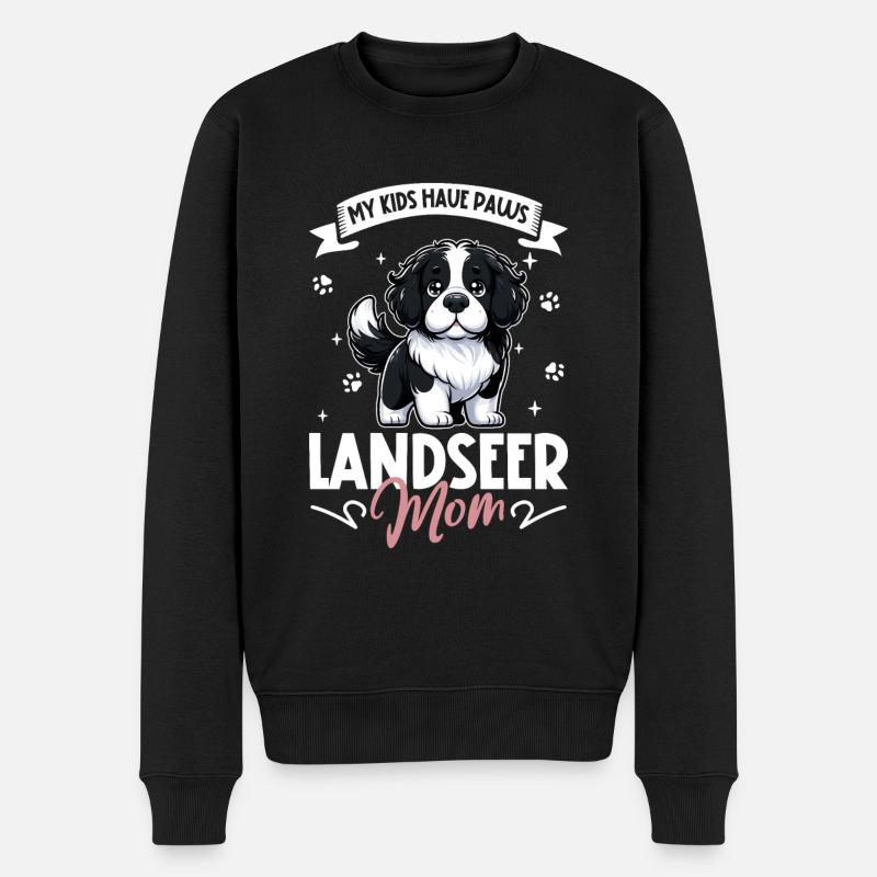 Landseer Mama - Pull Premium bio Homme - noir