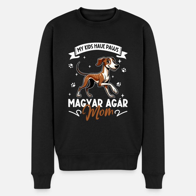 Magyar Agár Mama - Men's Premium Organic Jumper - black